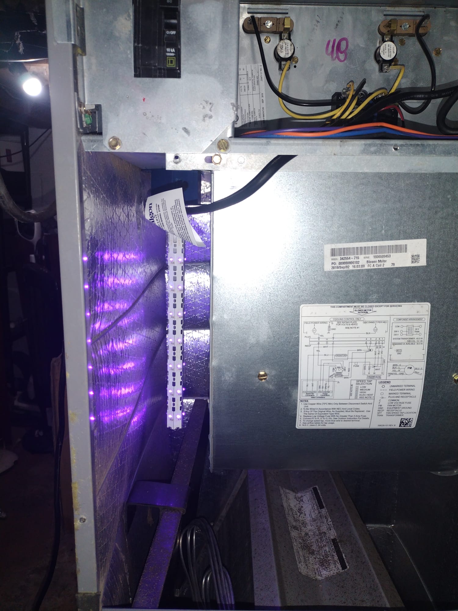 Interior of a Well-Maintained HVAC Unit