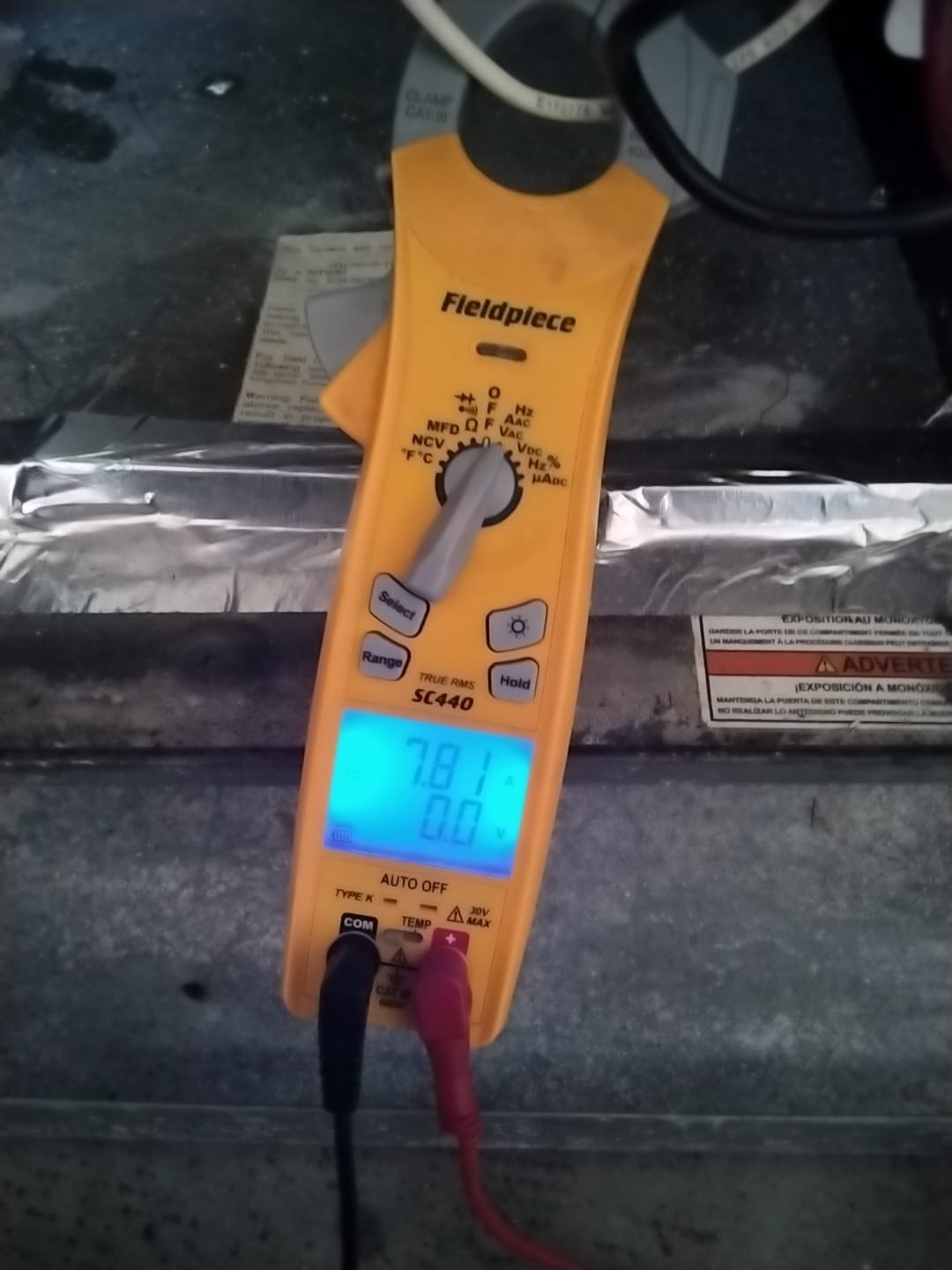 Fieldpiece Multimeter in Use