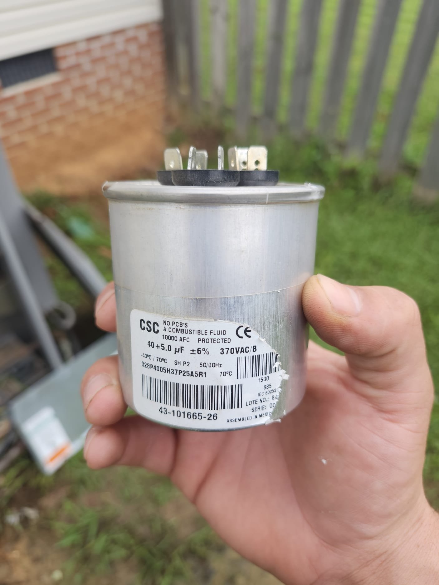 Newly Installed Capacitor Replacement