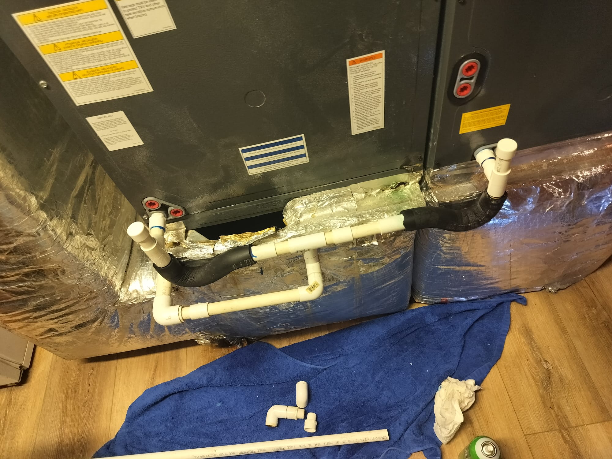 Secure condensate line connections