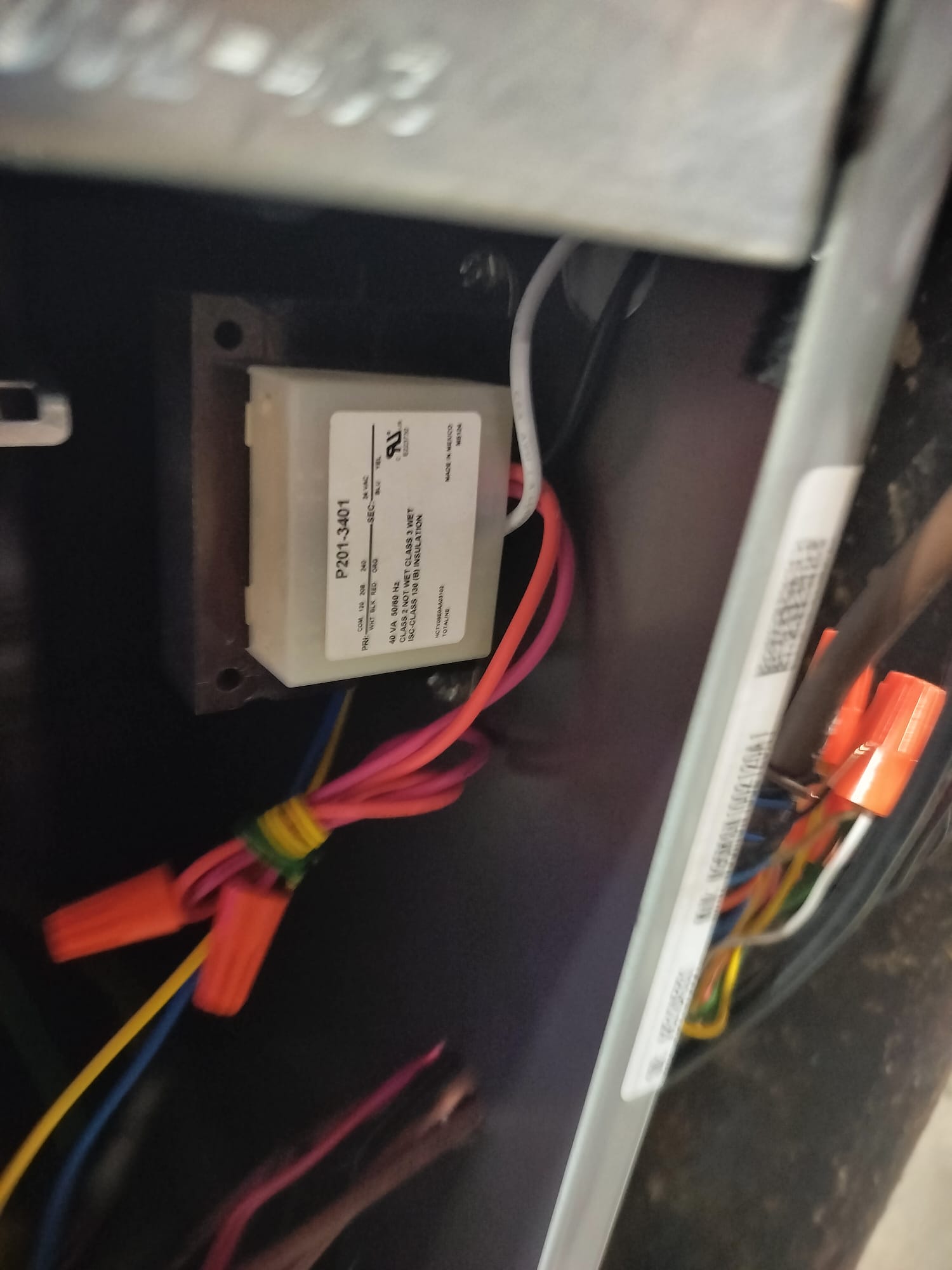 Control Transformer Installation