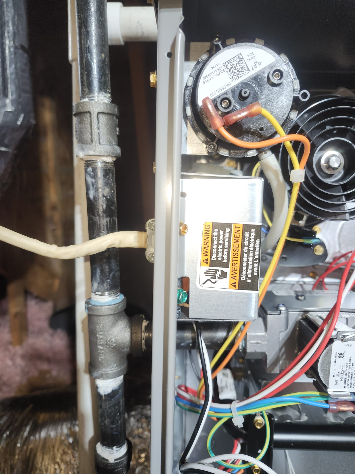 Gas Line and Control Components