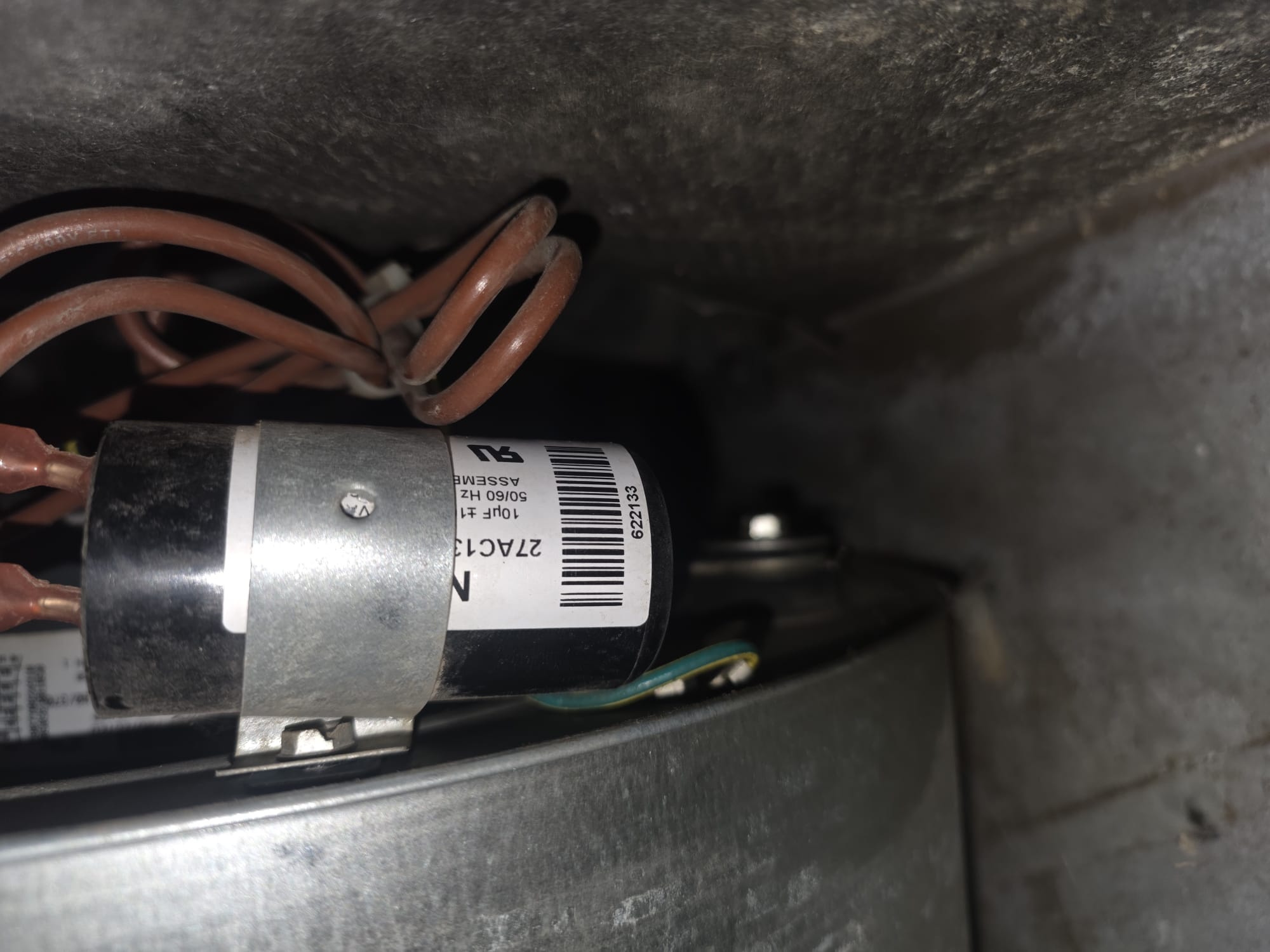 Newly Installed HVAC Capacitor and Wiring