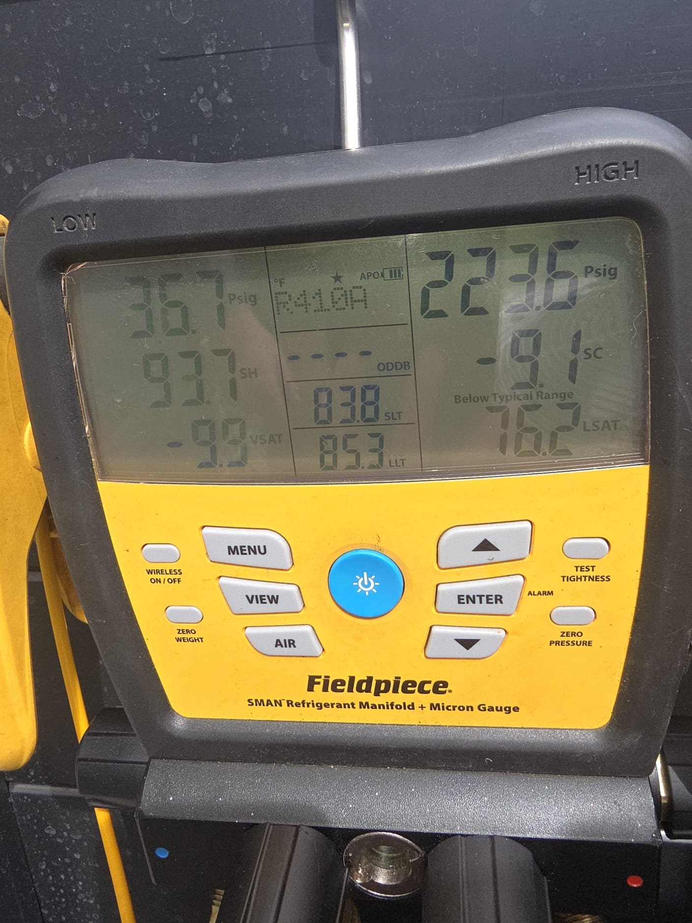 Fieldpiece SMAN Refrigerant Manifold + Micron Gauge