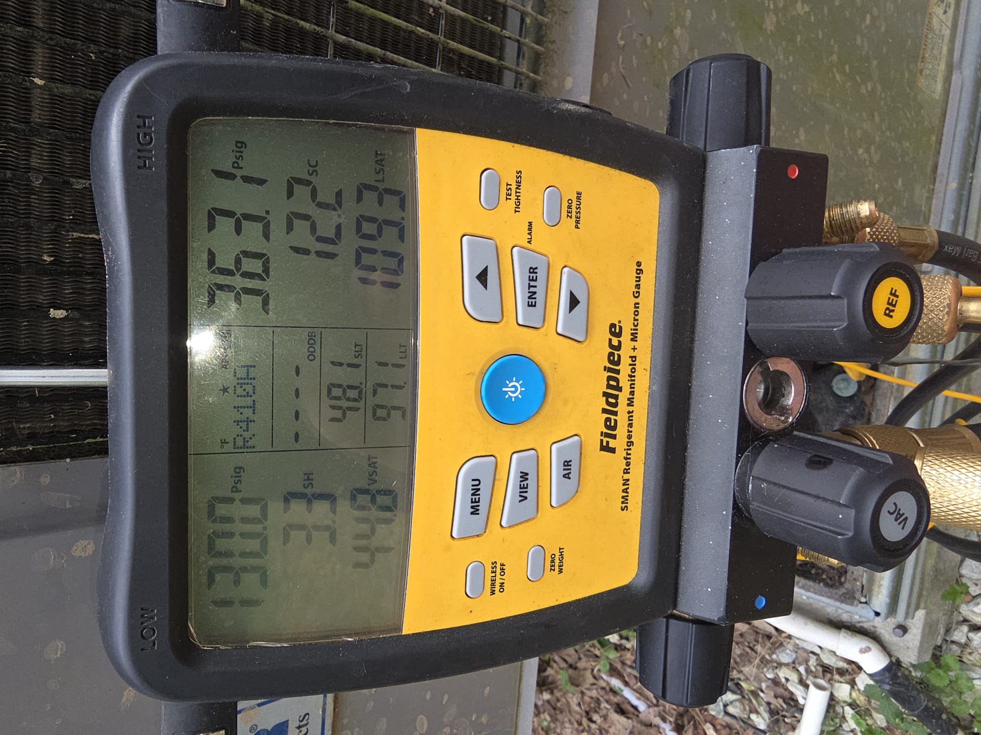 Refrigerant Manifold Gauge Readings