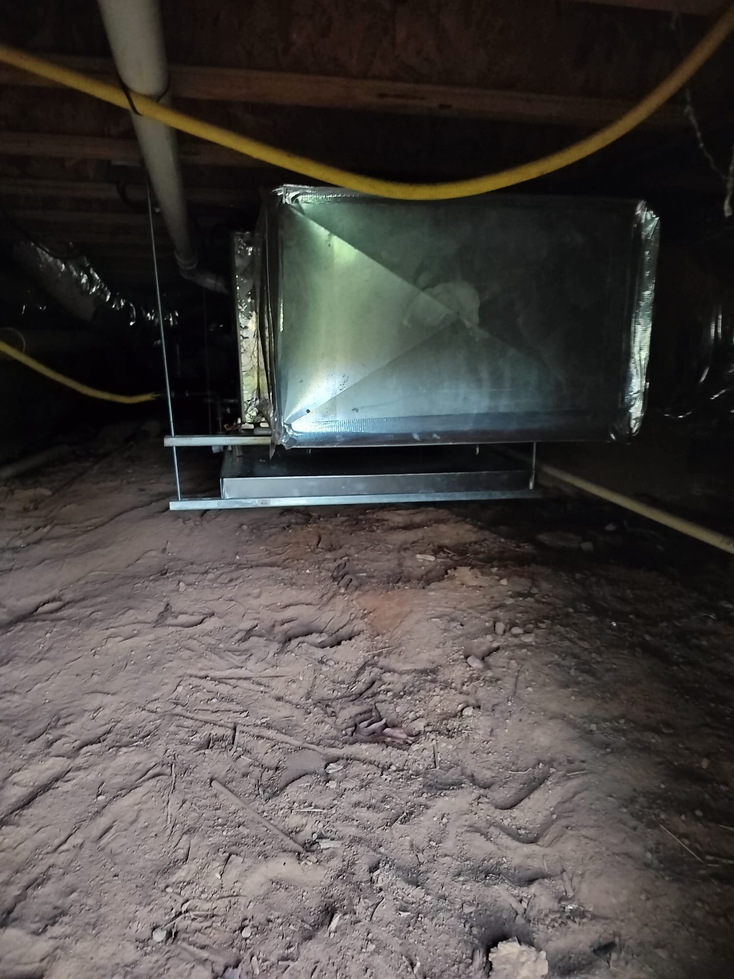 New ductwork installed in crawl space