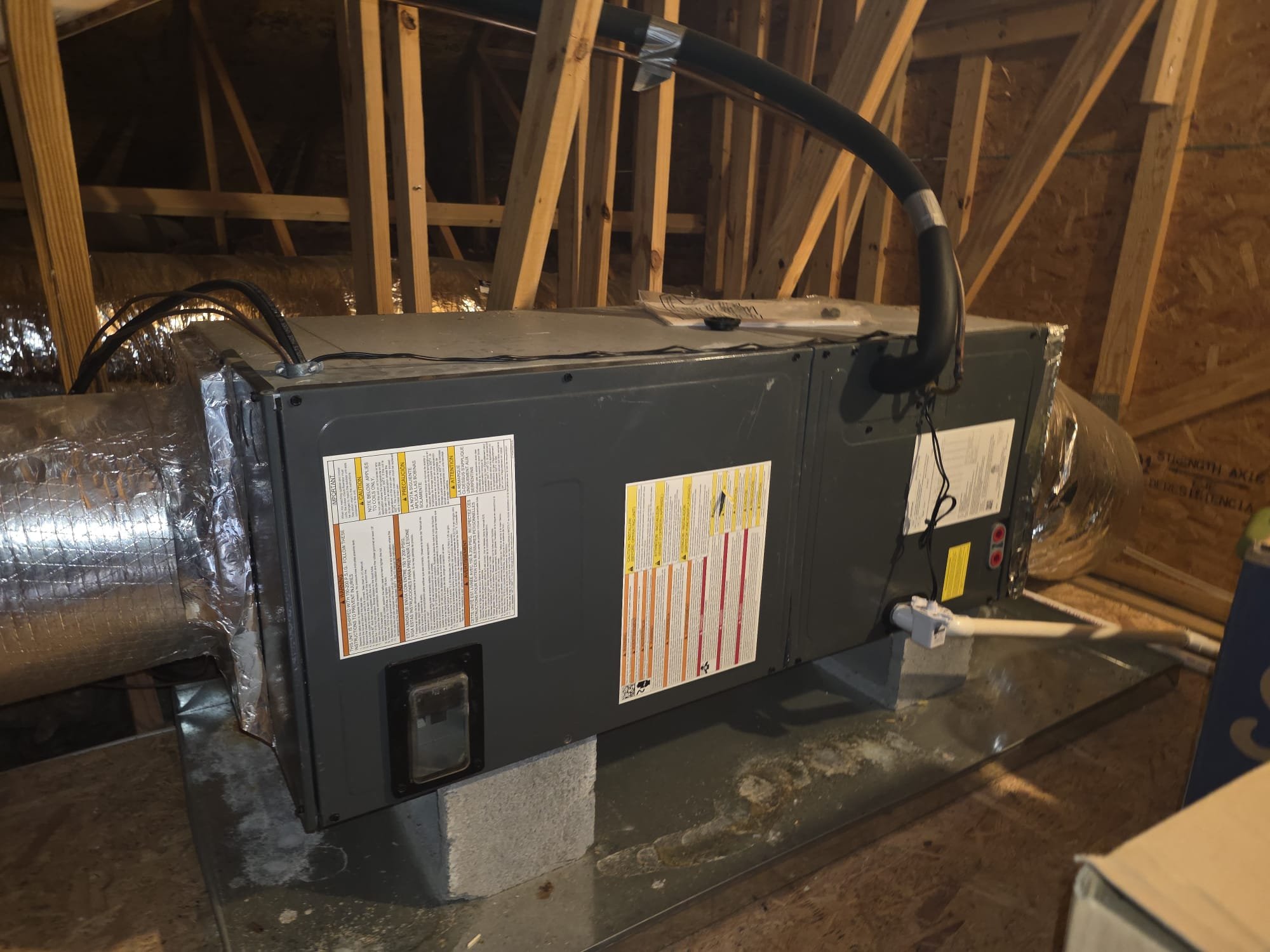 Well-Installed Attic Air Handler
