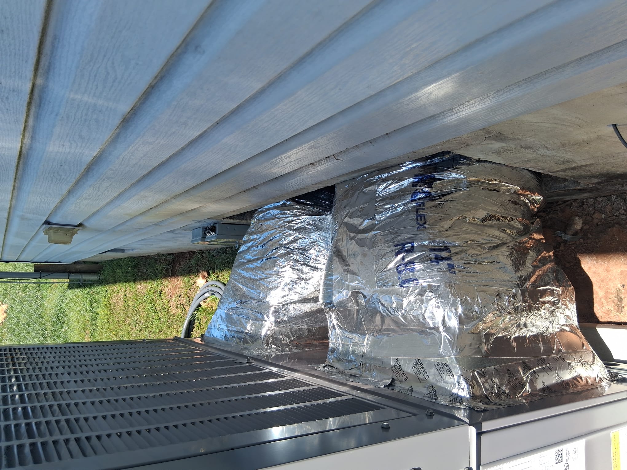 New heat pump package with insulated flex ducts