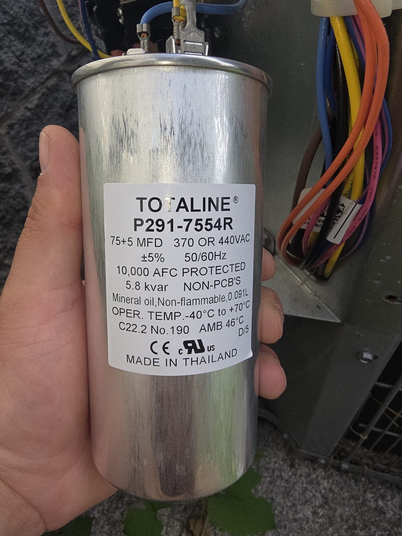 New HVAC Capacitor Ready for Installation