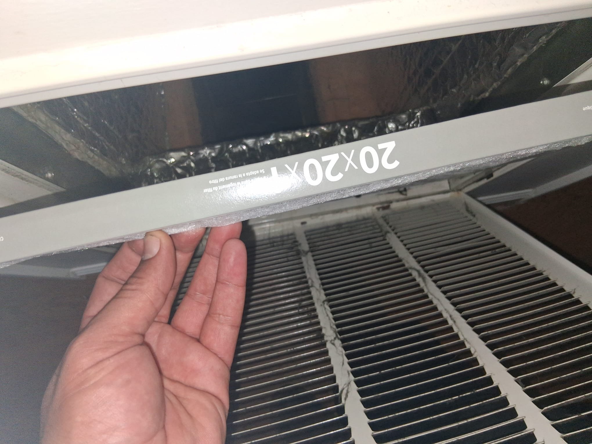 Clean air filter ready for installation