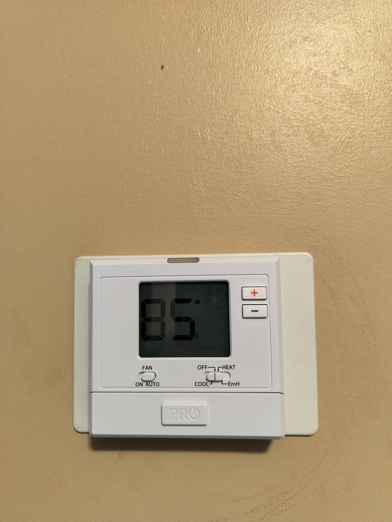 New thermostat installed after the HVAC replacement